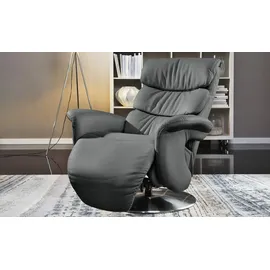 HIMOLLA Relaxsessel 7628 Leder 83 x 109 x 90 cm Grau