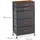 Relaxdays Schubladenschrank 96,5 x 58 x 30 cm Grau