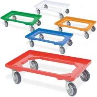 BRB-Lagertechnik Kistenroller 600 x 400 mm Blau/Grün/Orange/Rot/Weiß