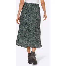 Heine A-Linien-Rock Damen Bedruckt Grün/Khaki 34