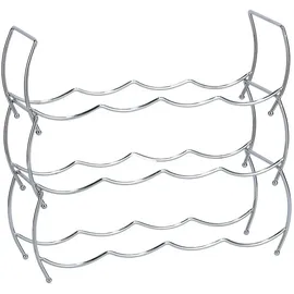 Zeller Weinregal 42 x 14 x 14 cm Silber