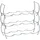 Zeller Weinregal 42 x 14 x 14 cm Silber