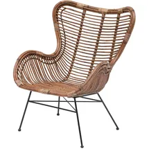 Möbel Kraft Sessel Jakarta 73 x 88 x 50 cm Braun