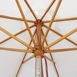 Sekey Sonnenschirm Ø 300 cm Weiß