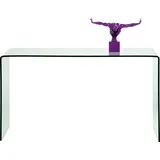 Kare-Design Konsolentisch, Transparent, Glas, 30x76x120 cm Wohnzimmer, Wohnzimmertische, Konsolentische