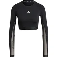 Adidas Performance Funktionsshirt »HYGLM CRO LS«, schwarz-weiß