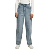 URBAN CLASSICS Damen Hose Ladies High Waist 90 ́S Wide Leg Denim Pants Tinted Light Blue Washed 26 - 26
