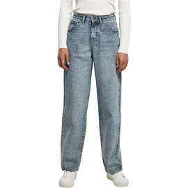 URBAN CLASSICS Damen Hose Ladies High Waist 90 ́S Wide Leg Denim Pants Tinted Light Blue Washed 26 - 26
