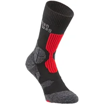 Hanwag Trek Socke Wandersocken Schwarz/Rot 45-47
