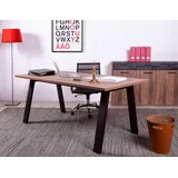 Composad Schreibtisch »Davinci«, nussholz , holzfarben , Maße cm x 75 cm x 80 cm,