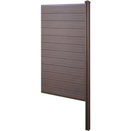 MCW Windschutz Savoie 98 cm Braun WPC