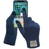 SBS Winterhandschuhe Größe M, warme und weiche Winter-Touchscreen-Handschuhe, Herrenhandschuhe für Smartphones, Tablets, Navigationsgeräte, GPS, blaue Farbe einfarbig