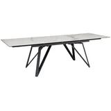 KADIMA DESIGN Esszimmertisch 180 - 260 cm Ausziehbar Keramik Glas , in Weiß | Gr.: onesize