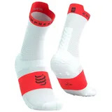 compressport Unisex Pro Racing Socks v4.0 Run High weiß