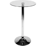 deluke Stehtisch rund 60 x 105 cm Transparent