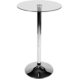 deluke Stehtisch rund 60 x 105 cm Transparent