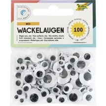 Folia Wackelaugen selbstklebend 100 Stück 6 Größen