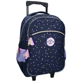 Milky Kiss Trolley-Rucksack Dotted Delight Dunkelblau mit Punkten