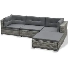 vidaXL Garten-Lounge-Set grau 41879