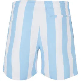 URBAN CLASSICS Pattern Badeshorts Batlic Blue Bar Stripe 3XL
