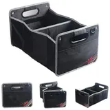 Nosxxus Auto Gepäck Organizer Faltbar Schwarz Kofferraumtasche