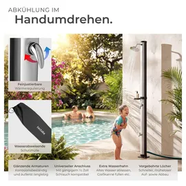 Tectake Solardusche Schwarz 20 l