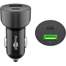 goobay Dual-USB Auto-Schnellladegerät 48W 12,0 - 24,0 V Schwarz