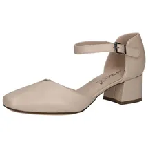 CAPRICE Leder-Spangenpumps in Beige | 39