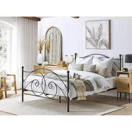 Beliani Dinard 160 x 200 cm Schwarz
