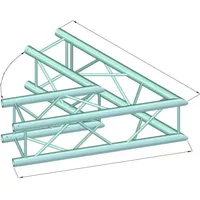 Alutruss DECOLOCK DQ4-SPAC20 2-Weg Ecke 60° sw,