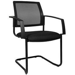 2 Topstar Besucherstühle BtoB 20 BB400A G200 schwarz Stoff