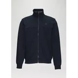 S Sweatjacke mit Stehkragen und Logo-Detail Navy S