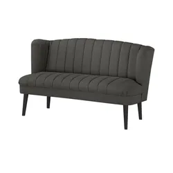 switch Küchensofa  Webstoff meliert Rina , schwarz , Maße (cm): B: 180 H: 92 T: 76