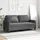 vidaXL 2-Sitzer-Sofa Dunkelgrau 140 cm Stoff