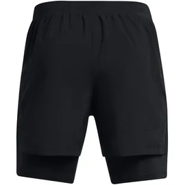 Under Armour Herren Short Launch 5 2-IN-1 Shorts 1382640-001 XXXL - Black - XXXL