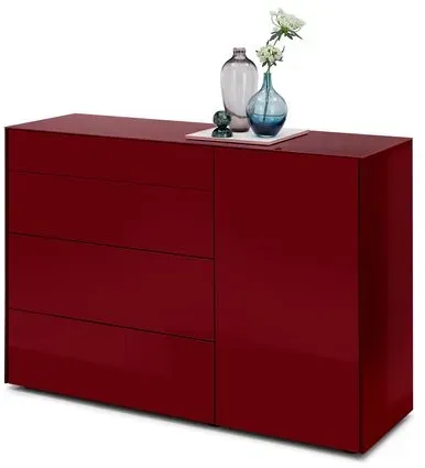 Mäusbacher Kommode Colors Glas Rot Bordeaux
