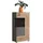 xonox.home Vitrine Freno 60 x 118 x 37 cm Grau/Schwarz