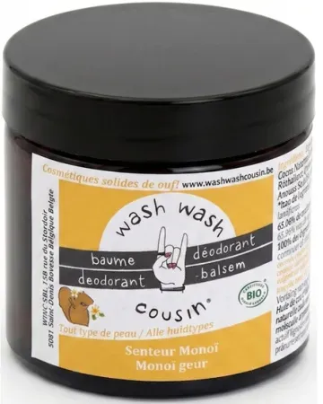 Wash Wash Cousin Deodorant-Balsam Für Alle Hauttypen Monoï 60ml