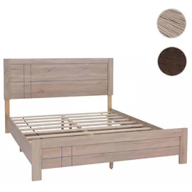 MCW Doppelbett P44 160 x 200 cm Eiche MDF Sonoma Eiche-Optik
