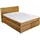 LEONIQUE Boxspringbett LEONIQUE "Rumba", gold (goldfarben), B:150cm L:213cm, Samtoptik (100% Polyester), Komplettbetten, Boxspringbett Seniorenbett Polsterbett, Taschenfederkern-Matratze in Härtegrad 3, in 4 Breiten, incl. Topper