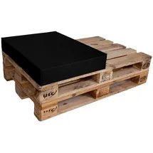 TexDeko Palettenkissen 60 x 80 x 12 cm schwarz 1 St.