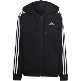 Adidas Essentials 3-Streifen French Terry Regular Kapuzenjacke Black / White M