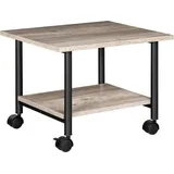 luxuskollektion Druckertisch mit arretierbaren Rollen und 2 Ebenen, Industrie-Design