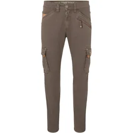 Timezone Cargohose TIMEZONE "Regular RogerTZ", Damen, Gr. 40/32, Länge 32, grau, 98% Baumwolle 2% Elastan, normal, Hosen Cargohose