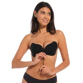 Magic Bodyfashion Klebe-BH MAGIC BODYFASHION "Va-Va-Voom Bra", Damen, Gr. Cup D, schwarz, Obermaterial: 85% Polyamid, 15% Elasthan, BHs Klebe-BH, vorn mit Schnürung