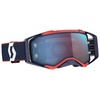 Prospect retro blau/rot Motocross Brille, blau-rot