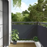 VidaXL Balkon-Sichtschutz Anthrazit 500x75 cm PVC