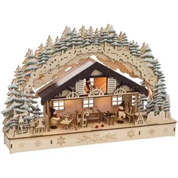 ERZGEBIRGE LED-Weihnachtsleuchter Schwibbogenwerkstatt