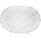 Kartell Jellies Family Tablett, Plastik, Glasklar, 40 x 36.5 x 1.5 cm