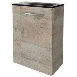 Fackelmann Waschbeckenunterschrank SBC 44 x 60 x 24,3 cm Braun